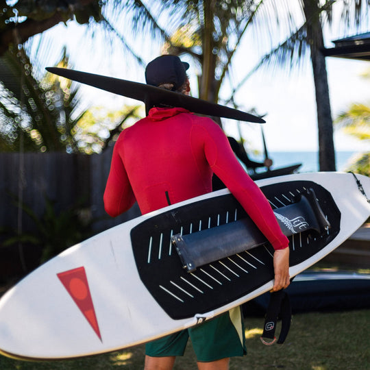 Color:Red-Florence Long Sleeve Utility Pocket Hooded Rashguard