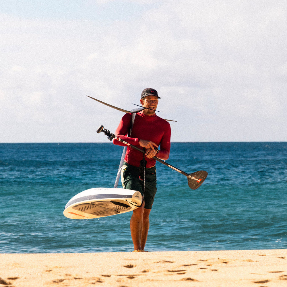 Color:Red-Florence Long Sleeve Utility Pocket Hooded Rashguard-alt