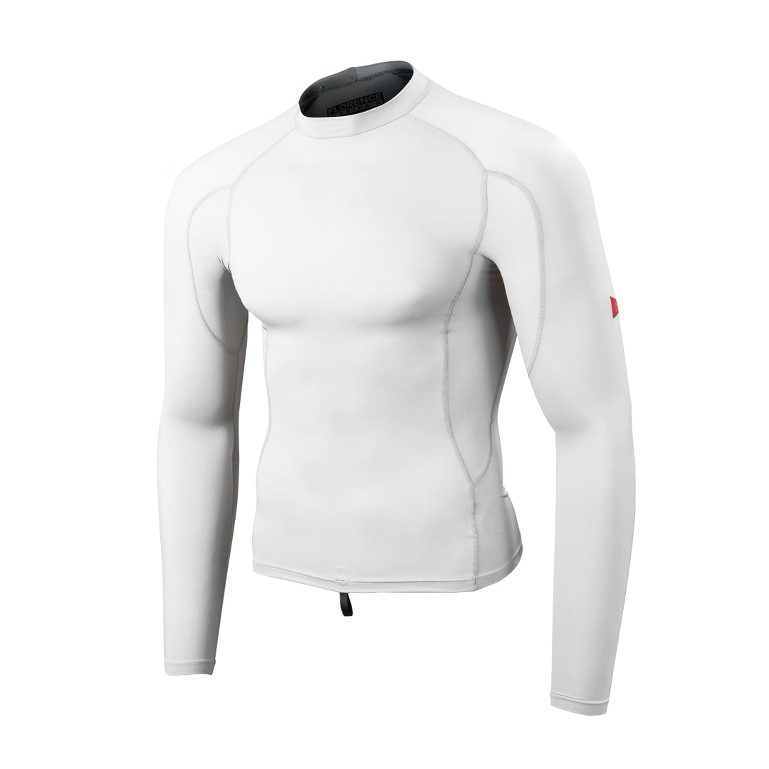 Color:White-Florence Marine X Long Sleeve Rashguard