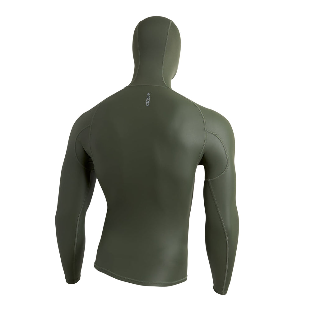Color:Thyme-Florence Windshield Long Sleeve Hooded Rashguard -alt