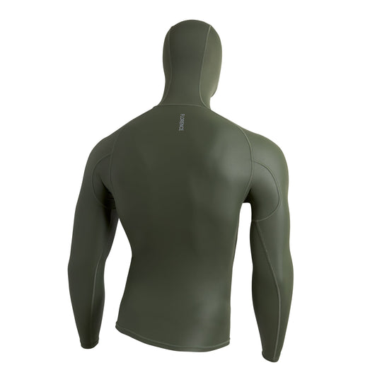Color:Thyme-Florence Windshield Long Sleeve Hooded Rashguard -alt