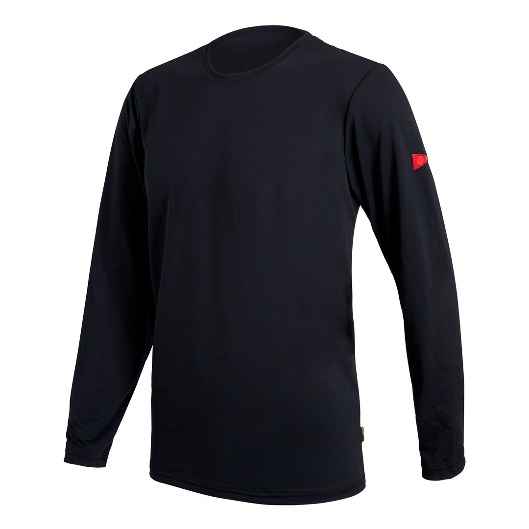 Color:Black-Florence Airtex Long Sleeve Shirt