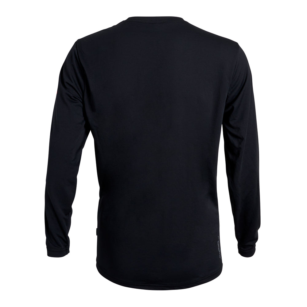 Color:Black-Florence Airtex Long Sleeve Shirt-alt