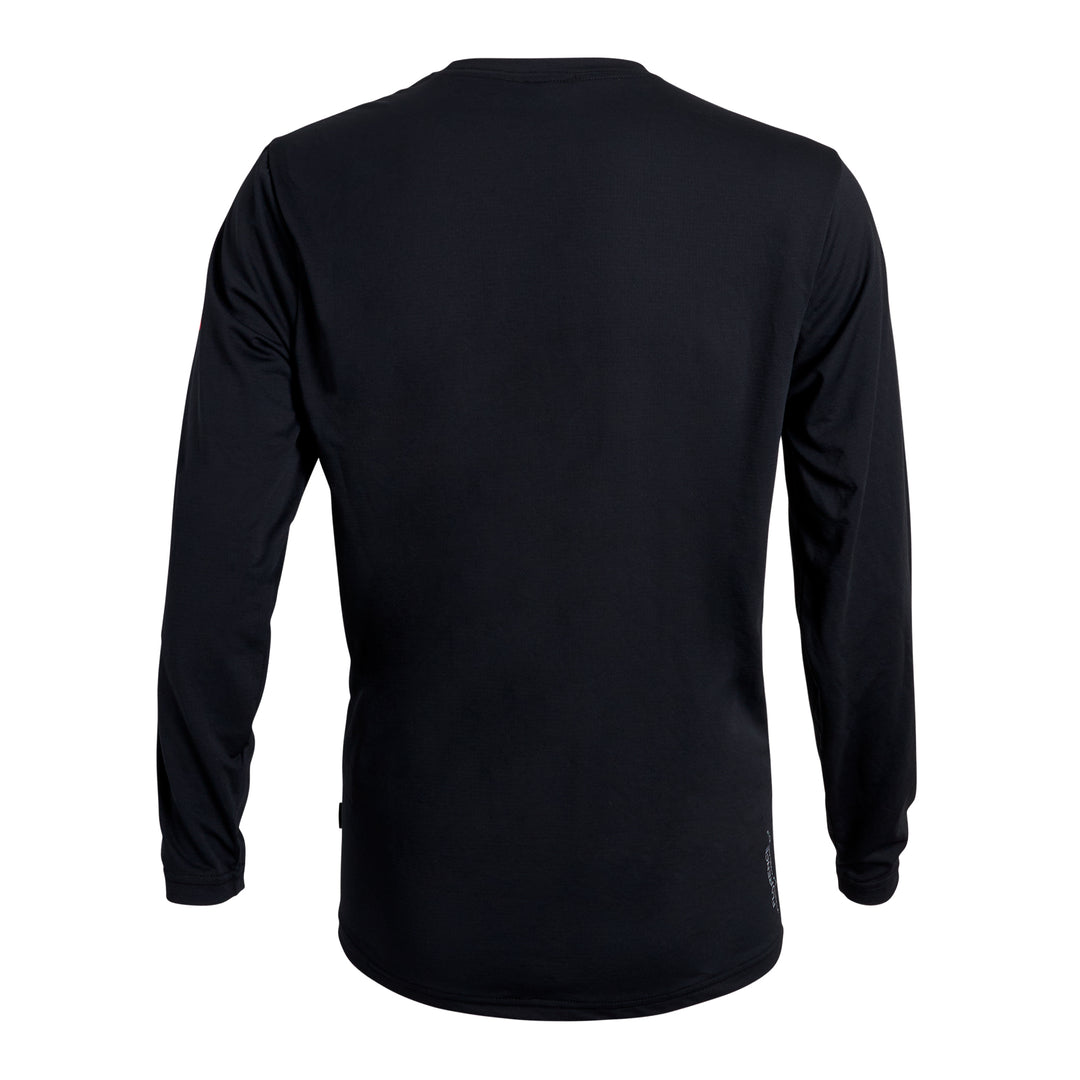 Color:Black-Florence Airtex Long Sleeve Shirt-alt