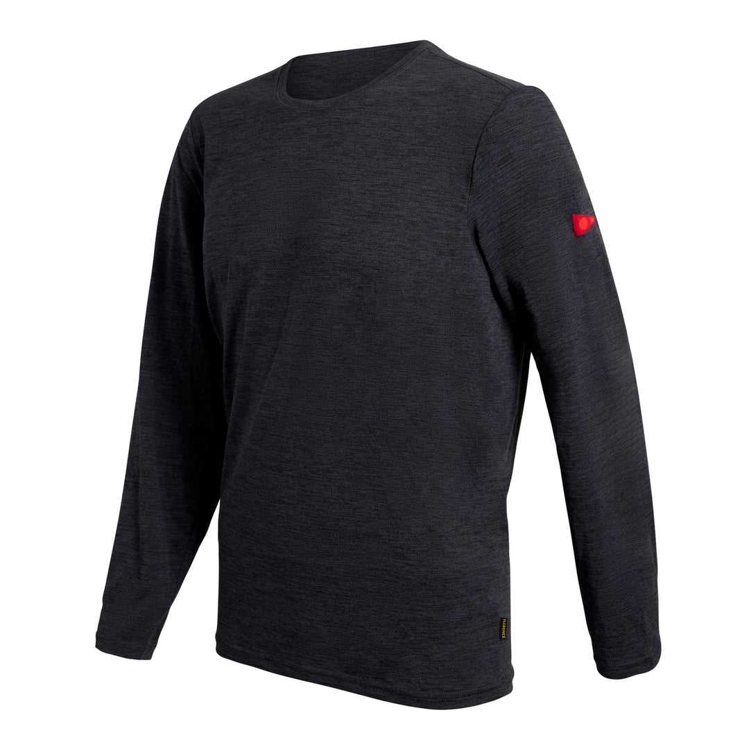 Color:Heather Charcoal-Florence Airtex Long Sleeve Shirt