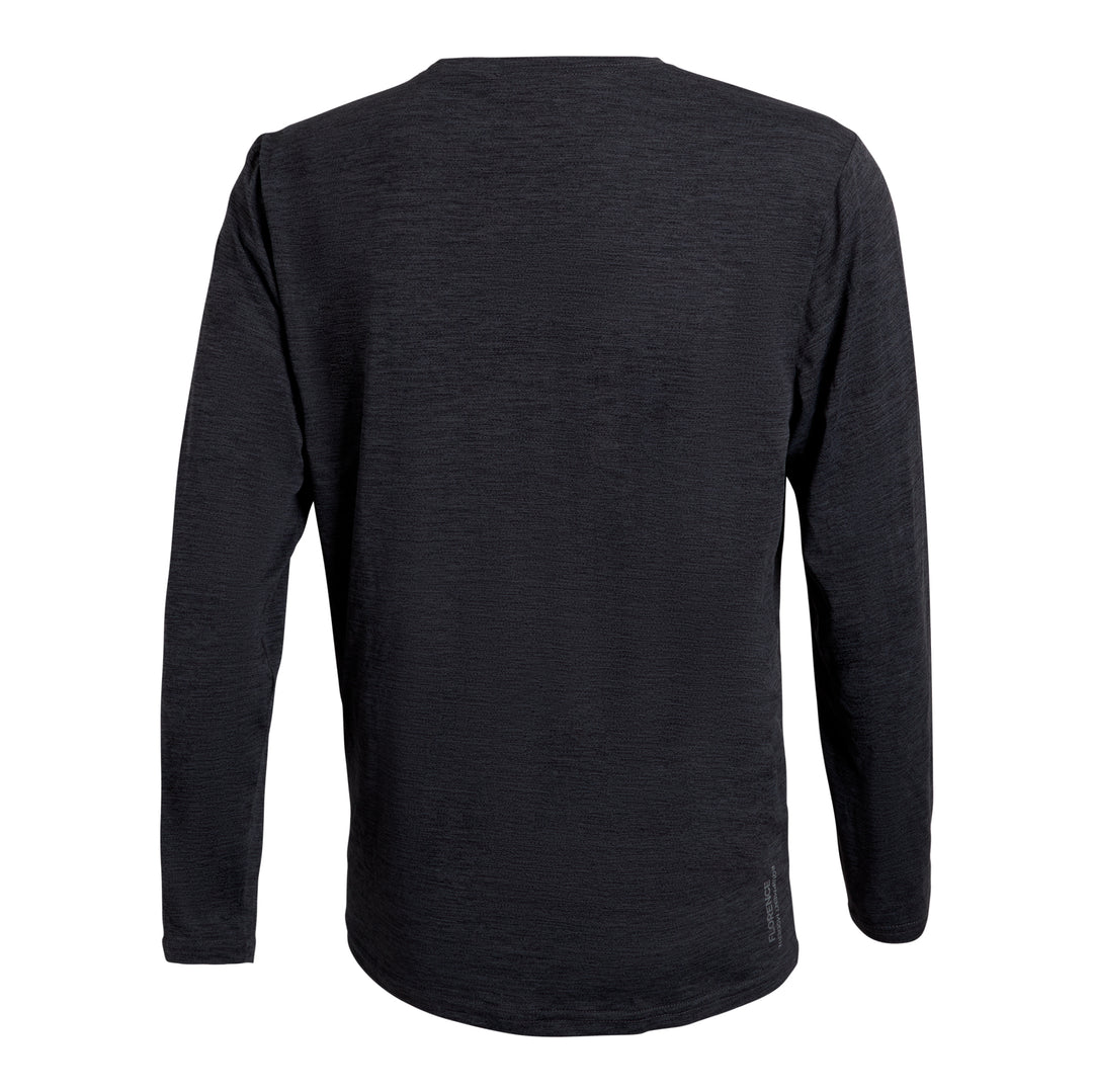 Color:Heather Charcoal-Florence Airtex Long Sleeve Shirt