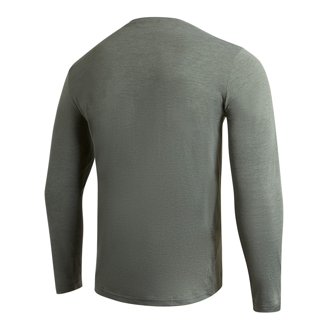 Color:Heather Dark Sage-Florence Airtex Long Sleeve Shirt -alt