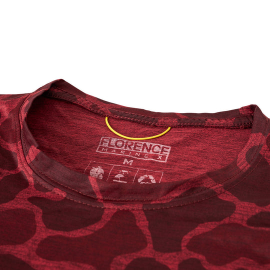 Color:Heather Maroon Camo-Florence Airtex Long Sleeve Shirt-alt