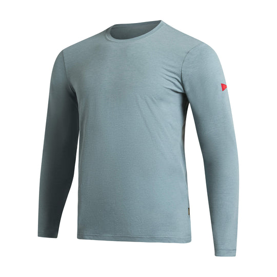 Color:Heather Light Sea Blue-Florence Airtex Long Sleeve Shirt