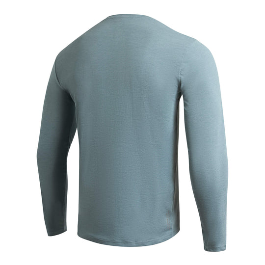 Color:Heather Light Sea Blue-Florence Airtex Long Sleeve Shirt -alt