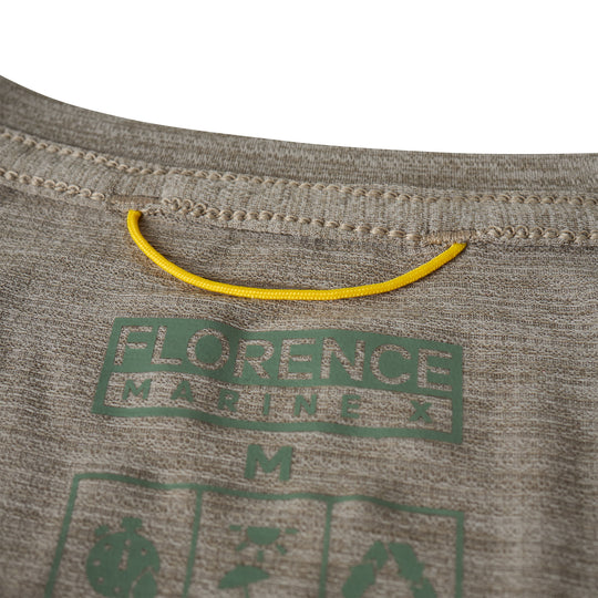 Color:Heather Vintage Khaki-Florence Airtex Long Sleeve Shirt