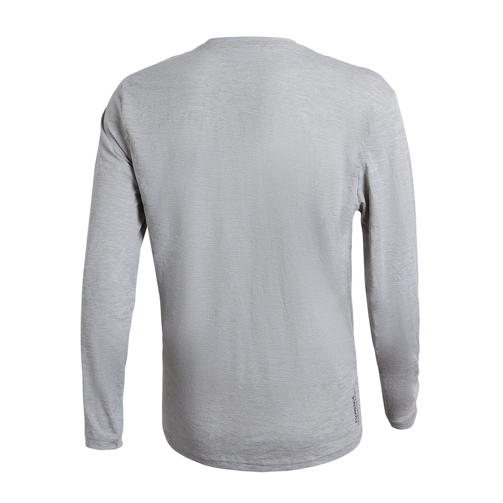 Color:Light Heather Grey-Florence Airtex Long Sleeve Shirt -alt