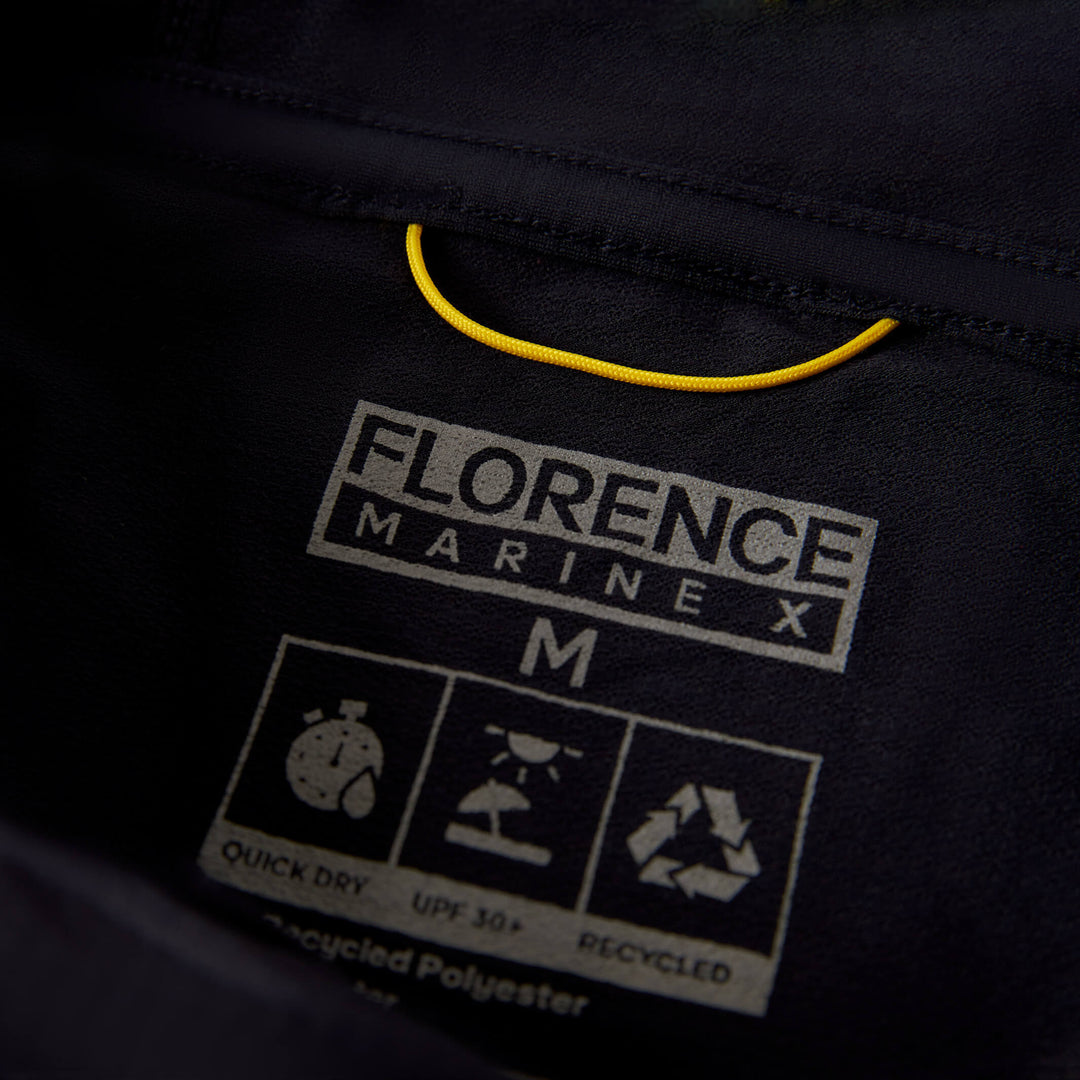 Color:Black-Florence Airtex Hooded Long Sleeve Shirt