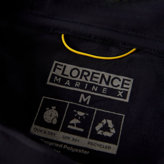 Color:Black-Florence Airtex Hooded Long Sleeve Shirt