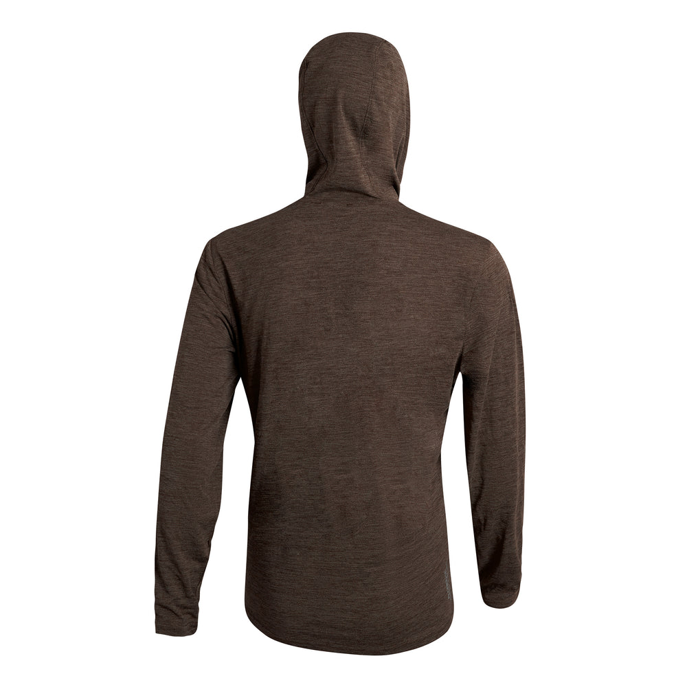 Color:Heather Pumice-Florence Airtex Hooded Long Sleeve Shirt -alt