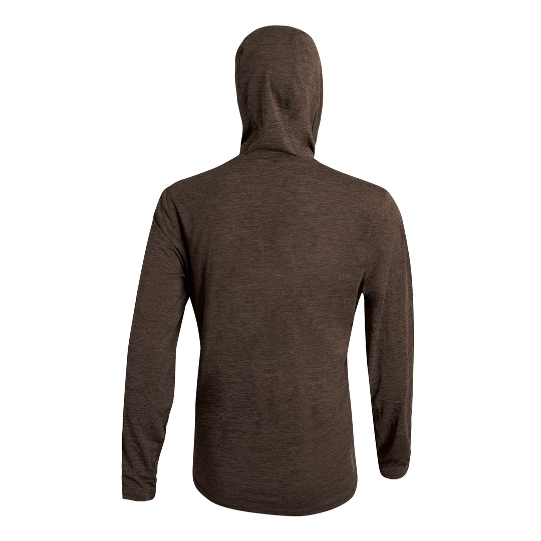 Color:Heather Pumice-Florence Airtex Hooded Long Sleeve Shirt -alt