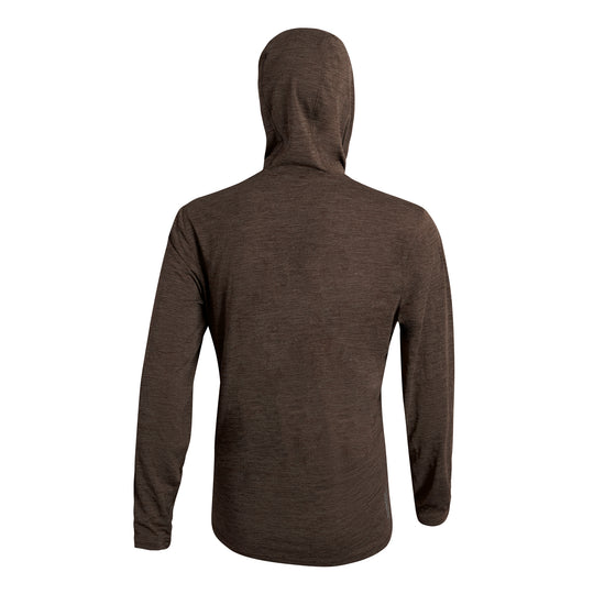 Color:Heather Pumice-Florence Airtex Hooded Long Sleeve Shirt -alt