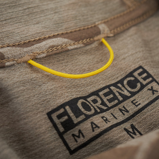 Color:Heather Tan Camo-Florence Airtex Hooded Long Sleeve Shirt-alt