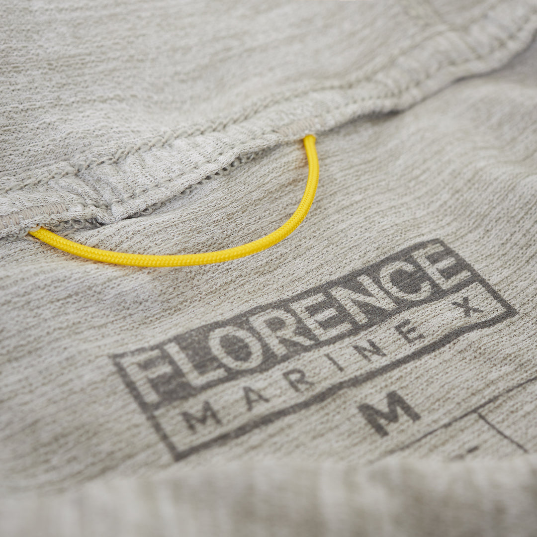 Color:Light Heather Grey-Florence Airtex Hooded Long Sleeve Shirt