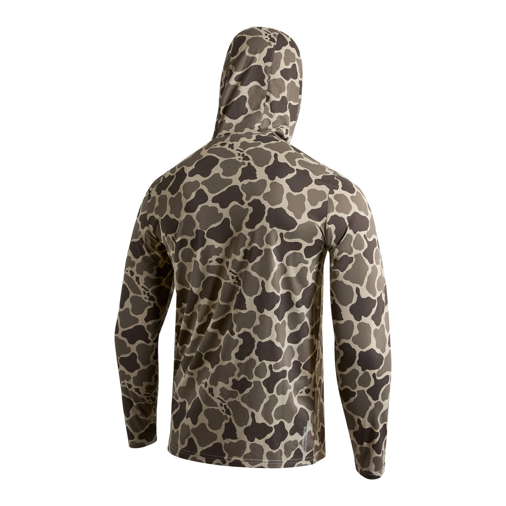 Color:Tundra Camo-Florence Airtex Hooded Long Sleeve Shirt -alt