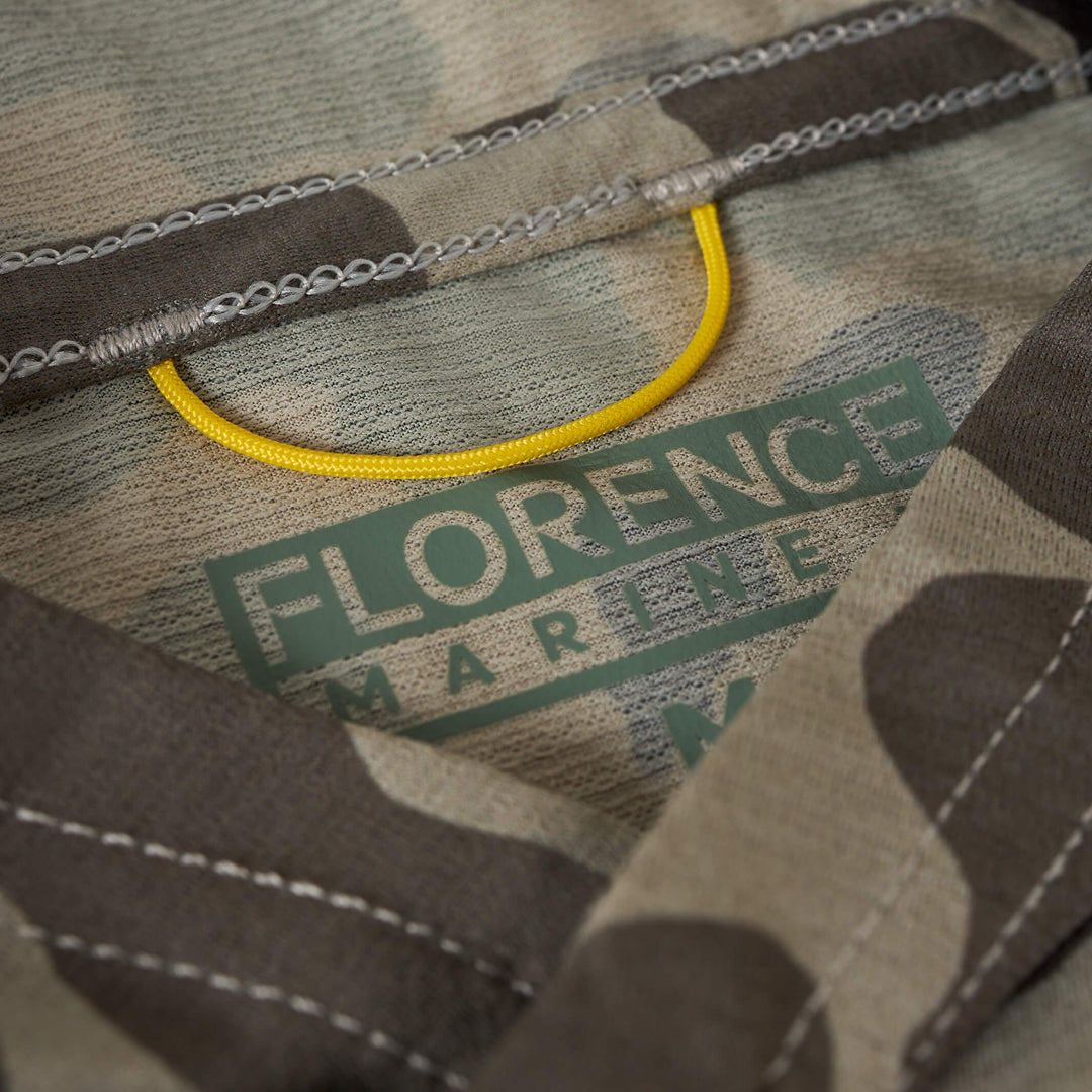 Color:Tundra Camo-Florence Airtex Hooded Long Sleeve Shirt