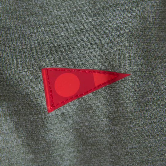 Color:Heather Dark Sage-Florence Airtex Short Sleeve Shirt