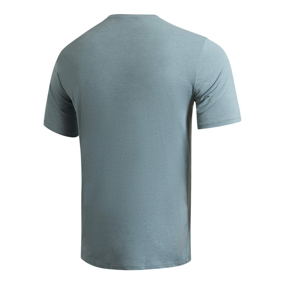 Color:Heather Light Sea Blue-Florence Airtex Short Sleeve Shirt -alt