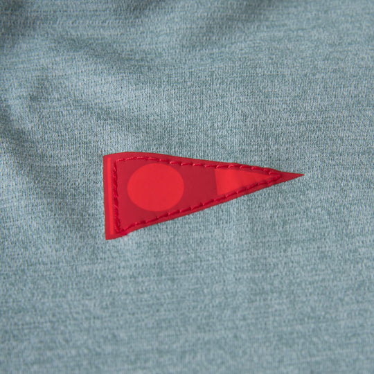 Color:Heather Light Sea Blue-Florence Airtex Short Sleeve Shirt