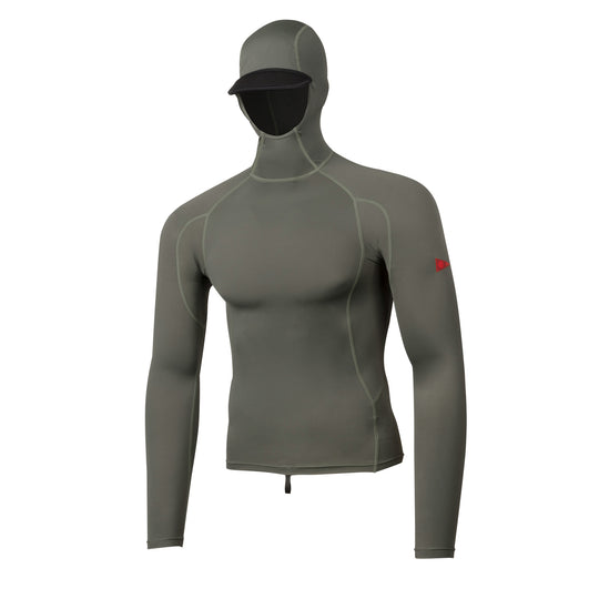 Color:Moss Grey-Florence Marine X Long Sleeve Hooded Rashguard