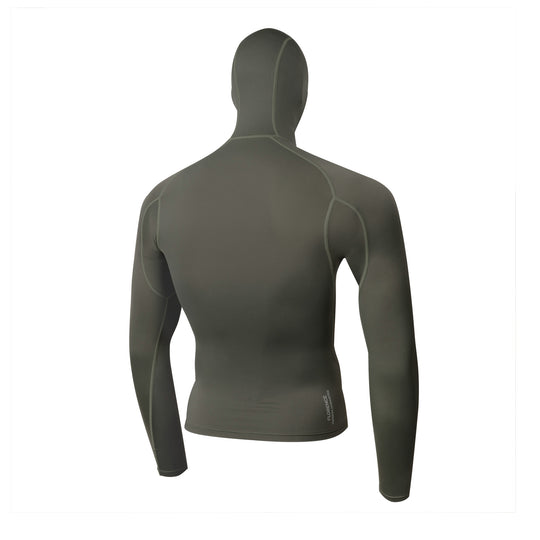 Color:Moss Grey-Florence Marine X Long Sleeve Hooded Rashguard -alt