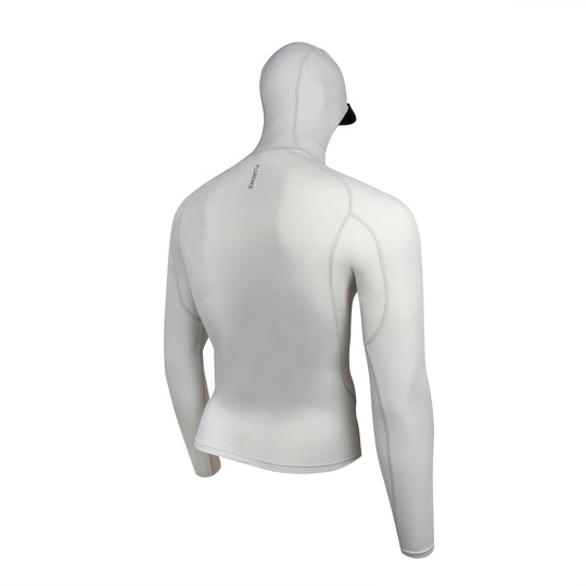Color:Silver-Florence Marine X Long Sleeve Hooded Rashguard -alt