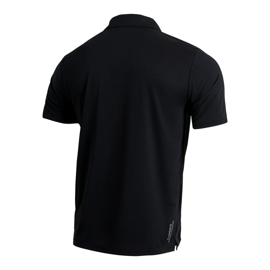 Color:Black-Florence Airtex Collared Short Sleeve Shirt -alt