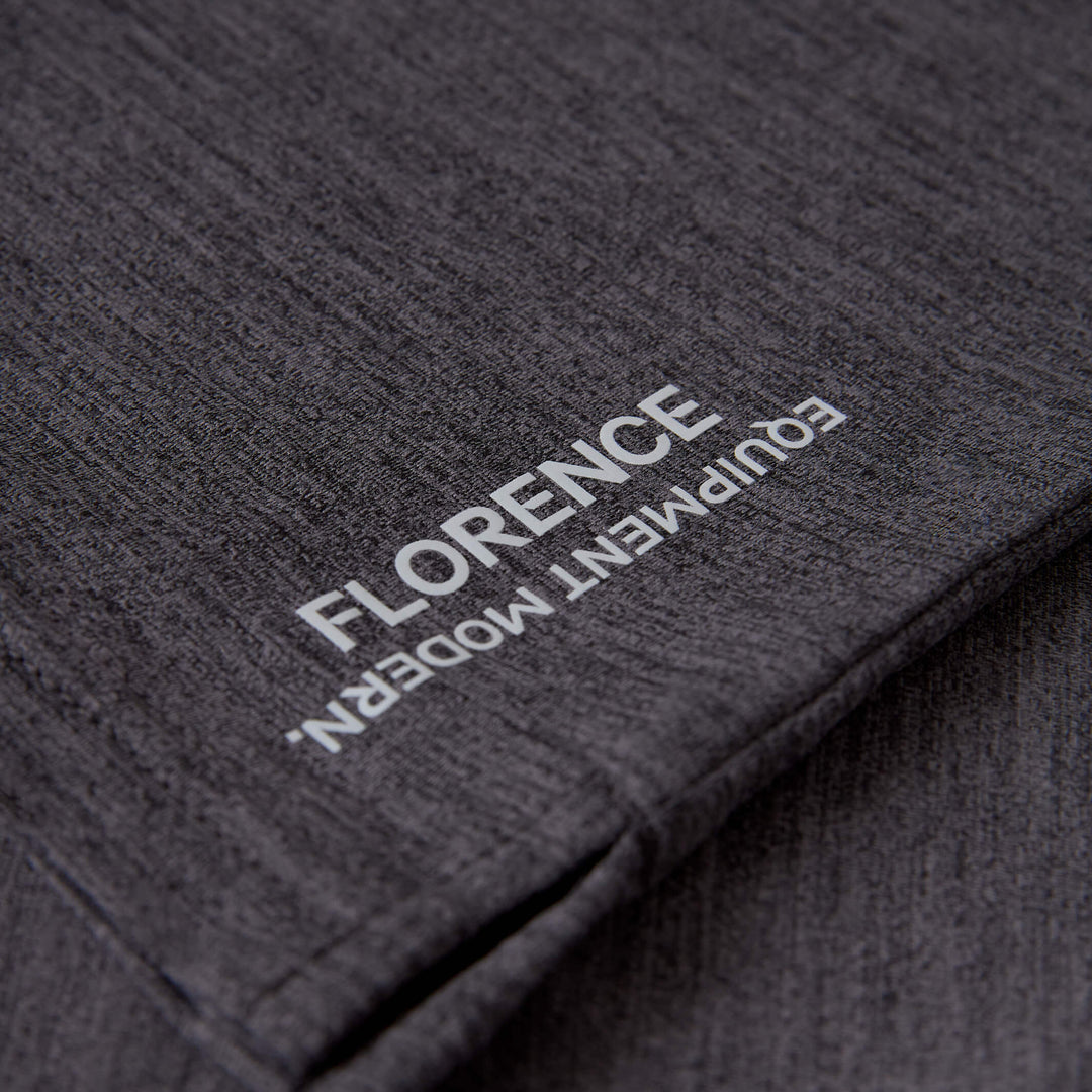 Color:Heather Charcoal-Florence Airtex Collared Short Sleeve Shirt