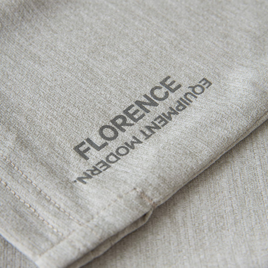 Color:Light Heather Grey-Florence Airtex Collared Short Sleeve Shirt