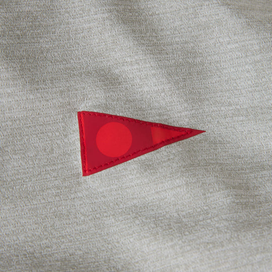 Color:Light Heather Grey-Florence Airtex Collared Short Sleeve Shirt