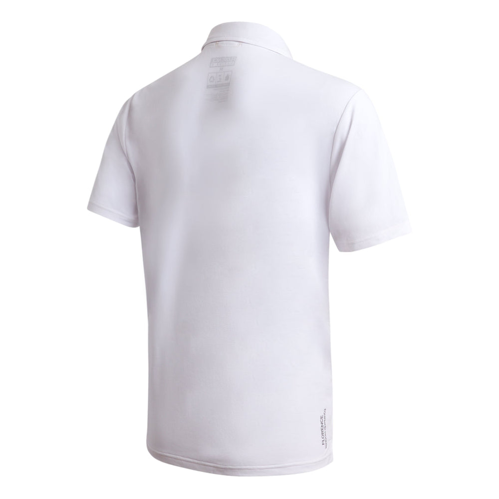 Color:White-Florence Airtex Collared Short Sleeve Shirt -alt