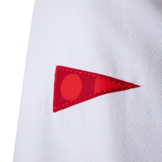 Color:White-Florence Airtex Collared Short Sleeve Shirt