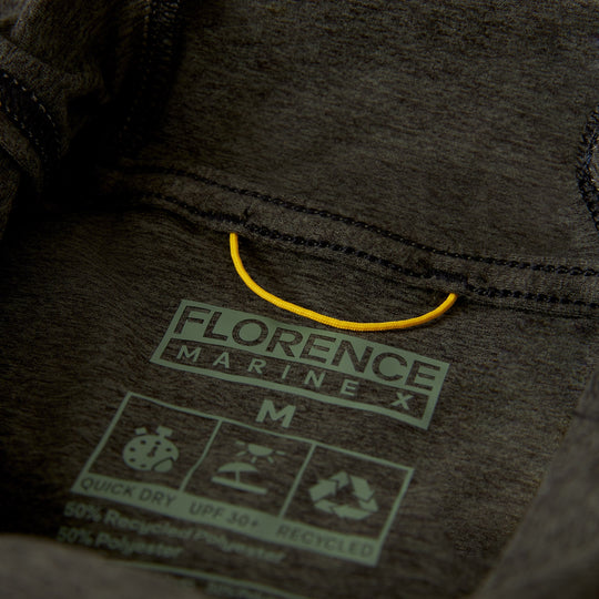 Color:Heather Thyme-Florence Adapt Long Sleeve Balaclava UPF Shirt