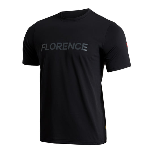 Color:Black-Florence Airtex Florence Logo Short Sleeve Shirt