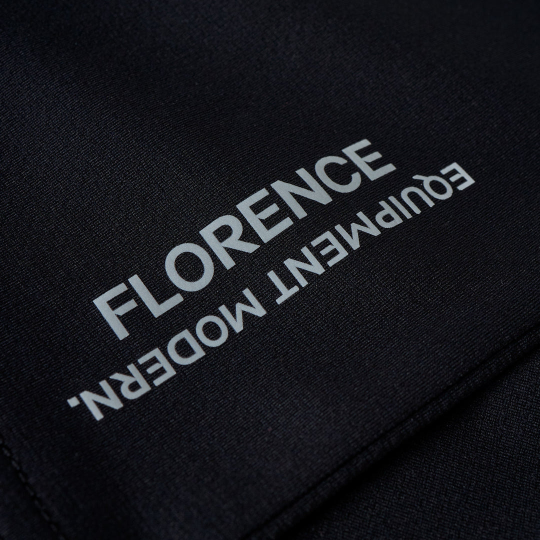 Color:Black-Florence Airtex Florence Logo Short Sleeve Shirt