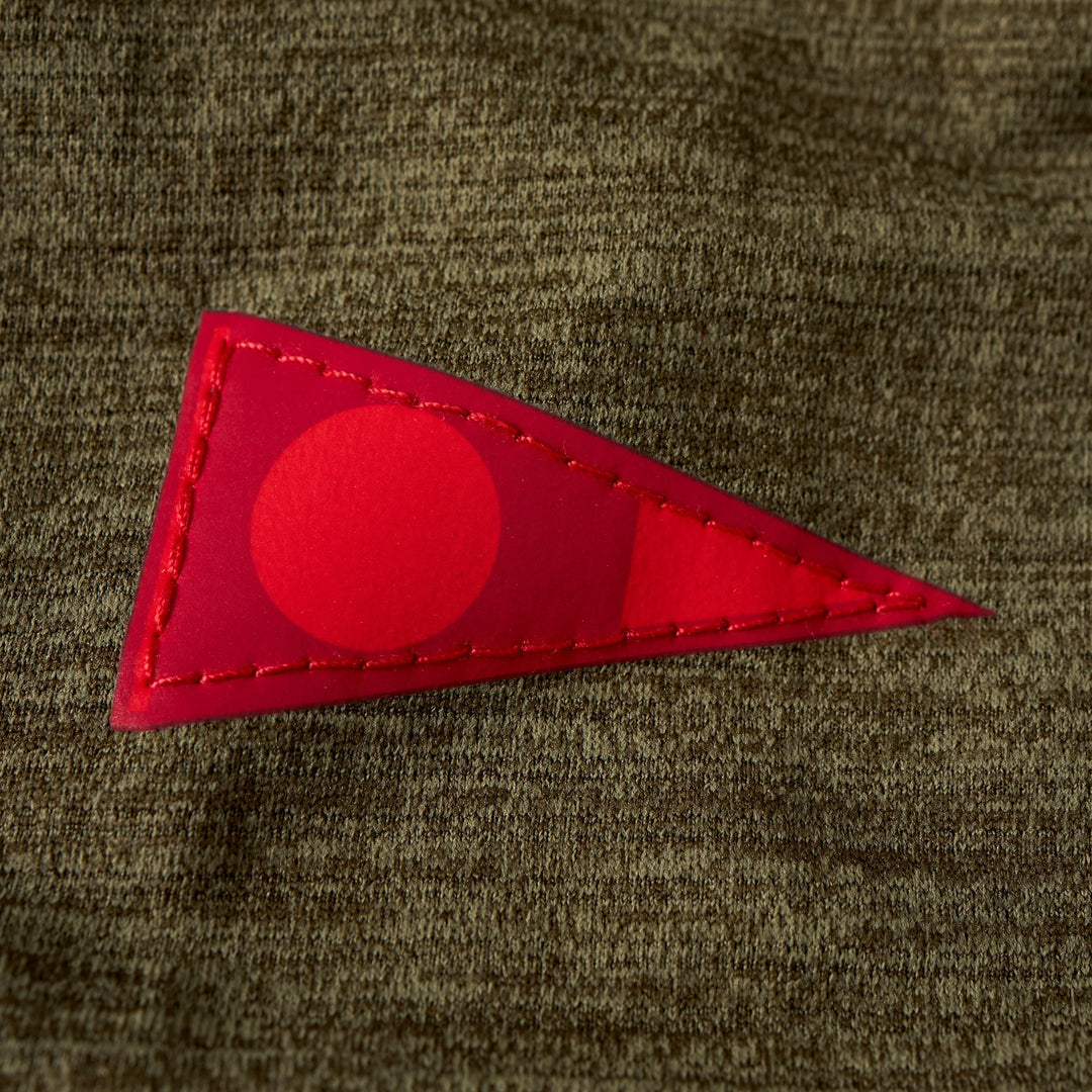 Color:Heather Burnt Olive-Florence Airtex Florence Logo Short Sleeve Shirt