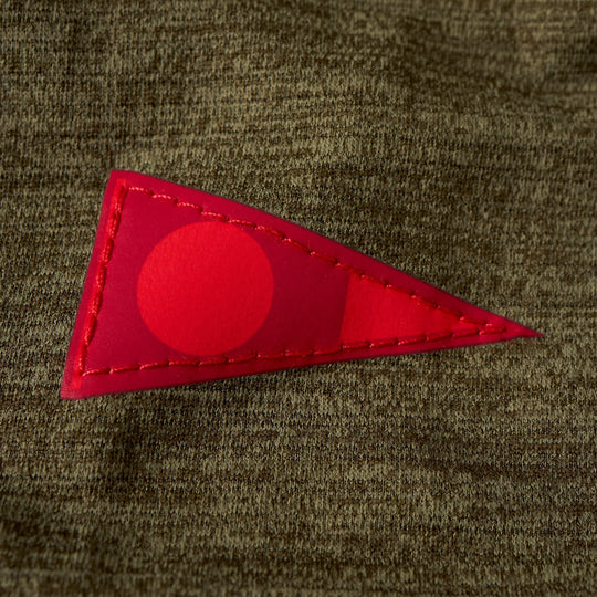 Color:Heather Burnt Olive-Florence Airtex Florence Logo Short Sleeve Shirt