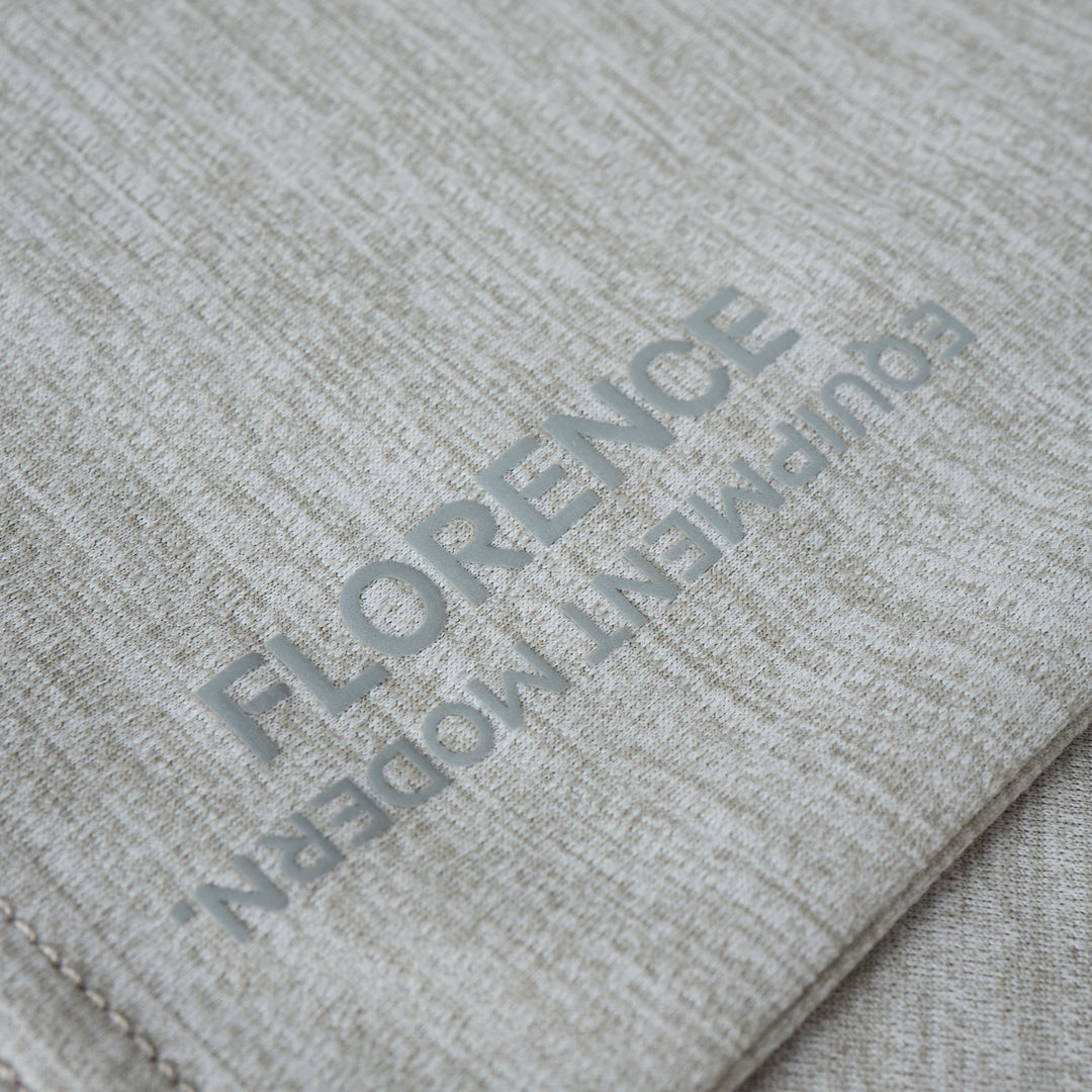 Color:Light Heather Grey-Florence Airtex Florence Logo Short Sleeve Shirt