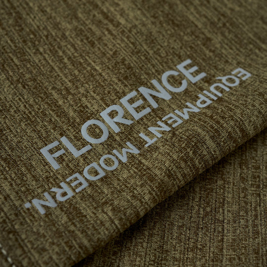 Color:Heather Burnt Olive-Florence Airtex Balaclava Long Sleeve Hooded Shirt