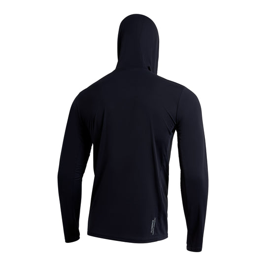 Color:Department Navy-Florence Sun Pro LS Crossover Hooded UPF Shirt -alt