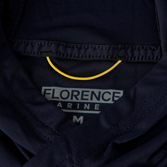 Color:Department Navy-Florence Sun Pro LS Crossover Hooded UPF Shirt
