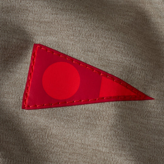 Color:Heather Vintage Khaki-Florence Sun Pro LS Crossover Hooded UPF Shirt