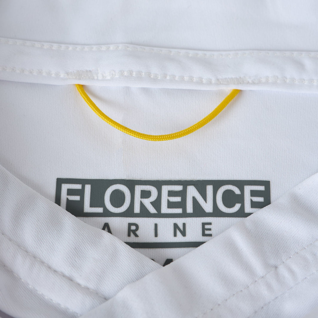 Color:White-Florence Sun Pro LS Crossover Hooded UPF Shirt