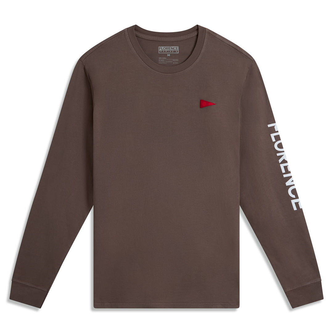 Color:Pumice-Florence Burgee Long Sleeve T-Shirt