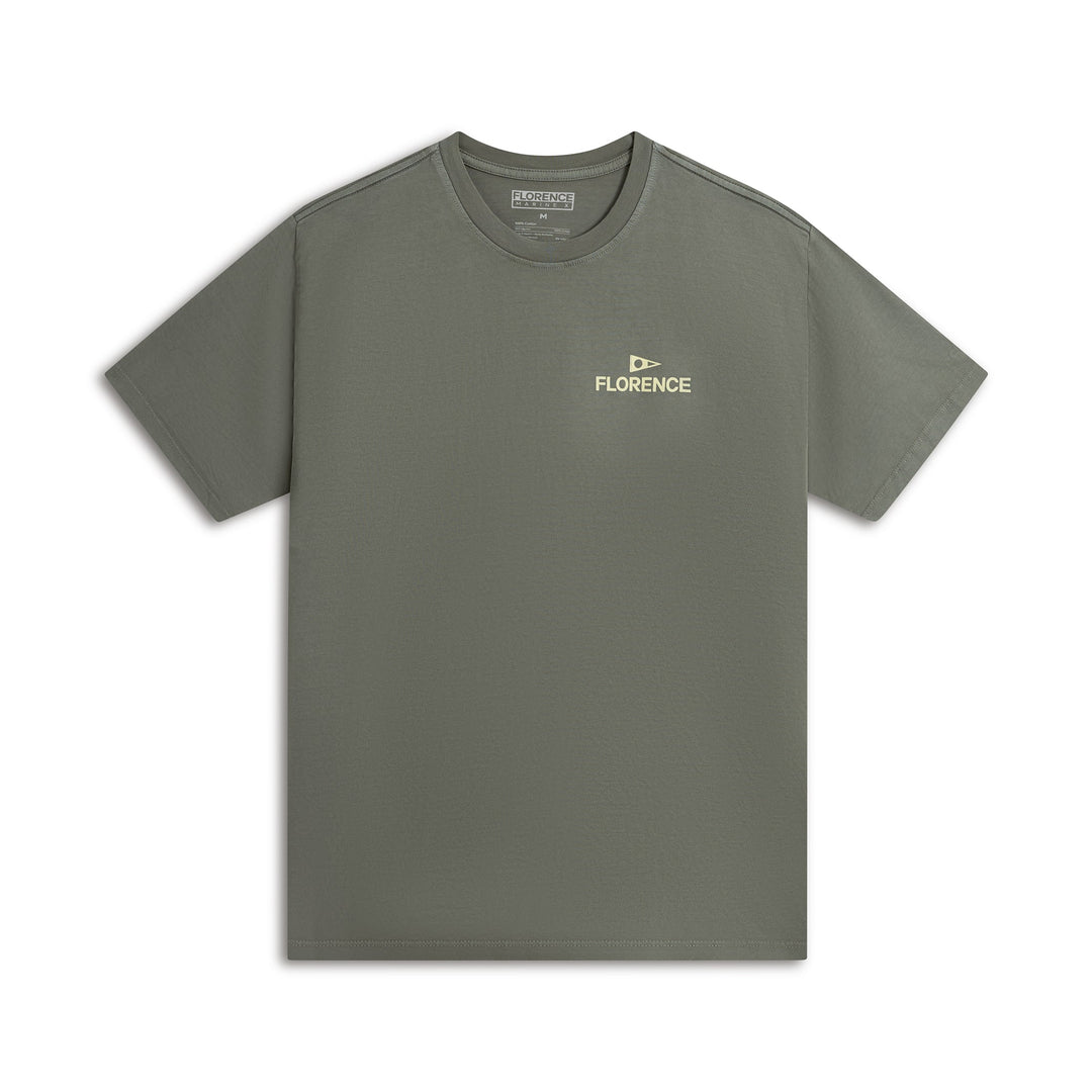 Color:Dark Sage-Florence Crew T-Shirt